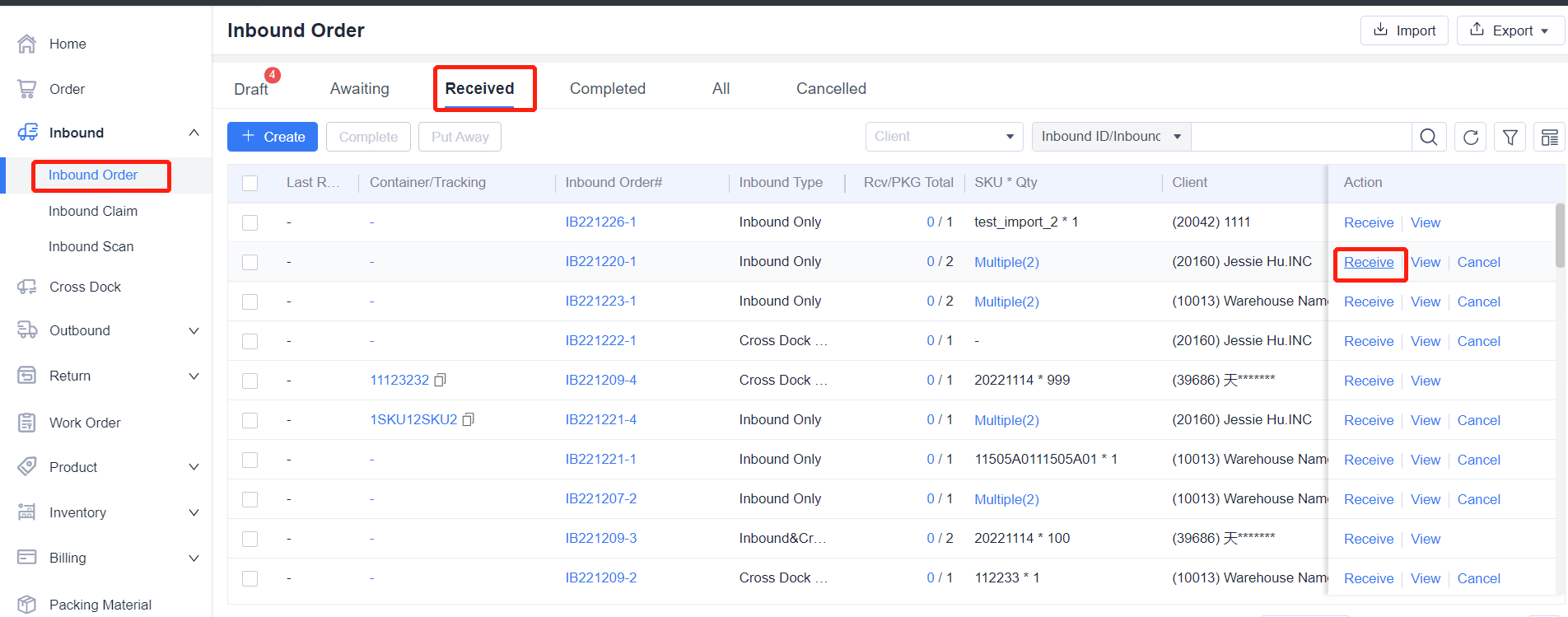 How to cancel received packages in a received inbound order? – ShipOut ...