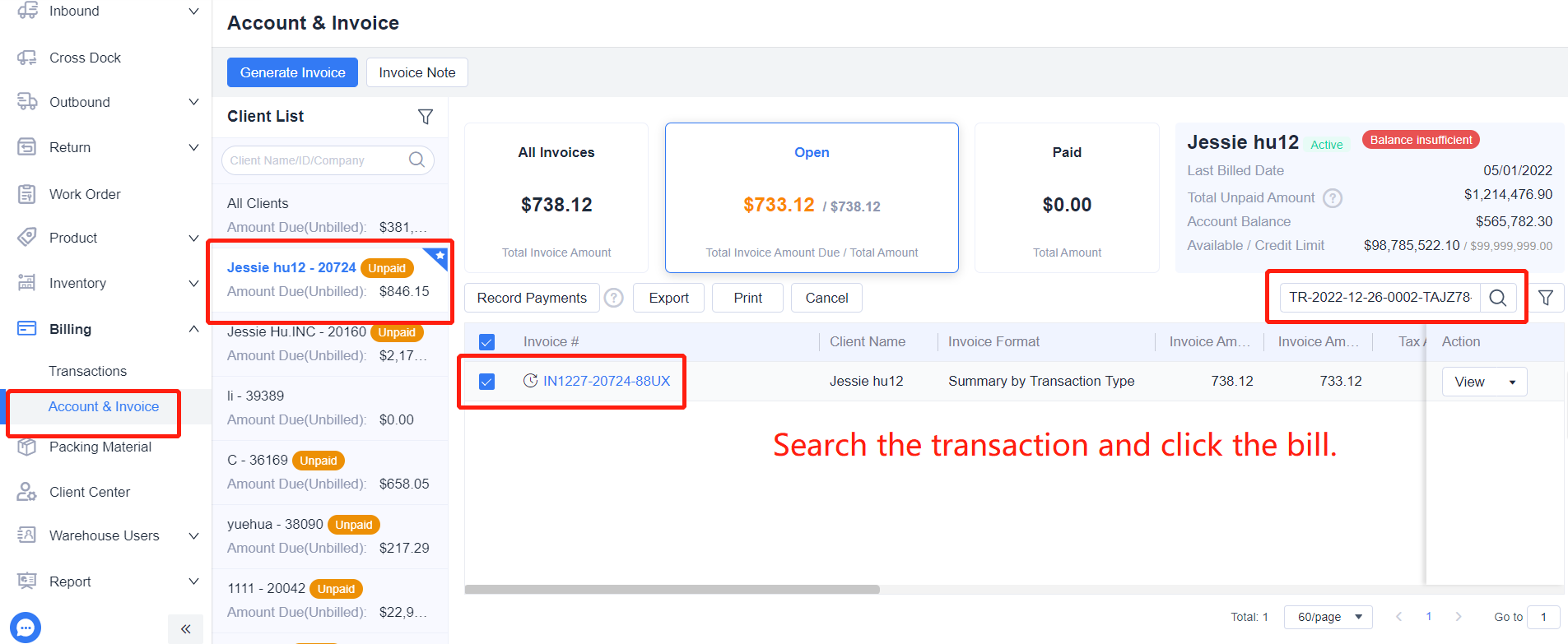 How to delete a piece of transaction cost from a bill? – ShipOut ...